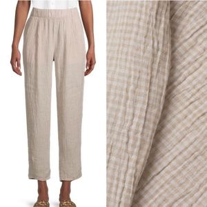 Eileen Fisher Puckered Organic Linen Pant Size 2X